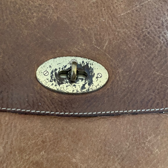 Mulberry Antony Leather Shoulder Bag in Oak Brown - Picture 5 of 8